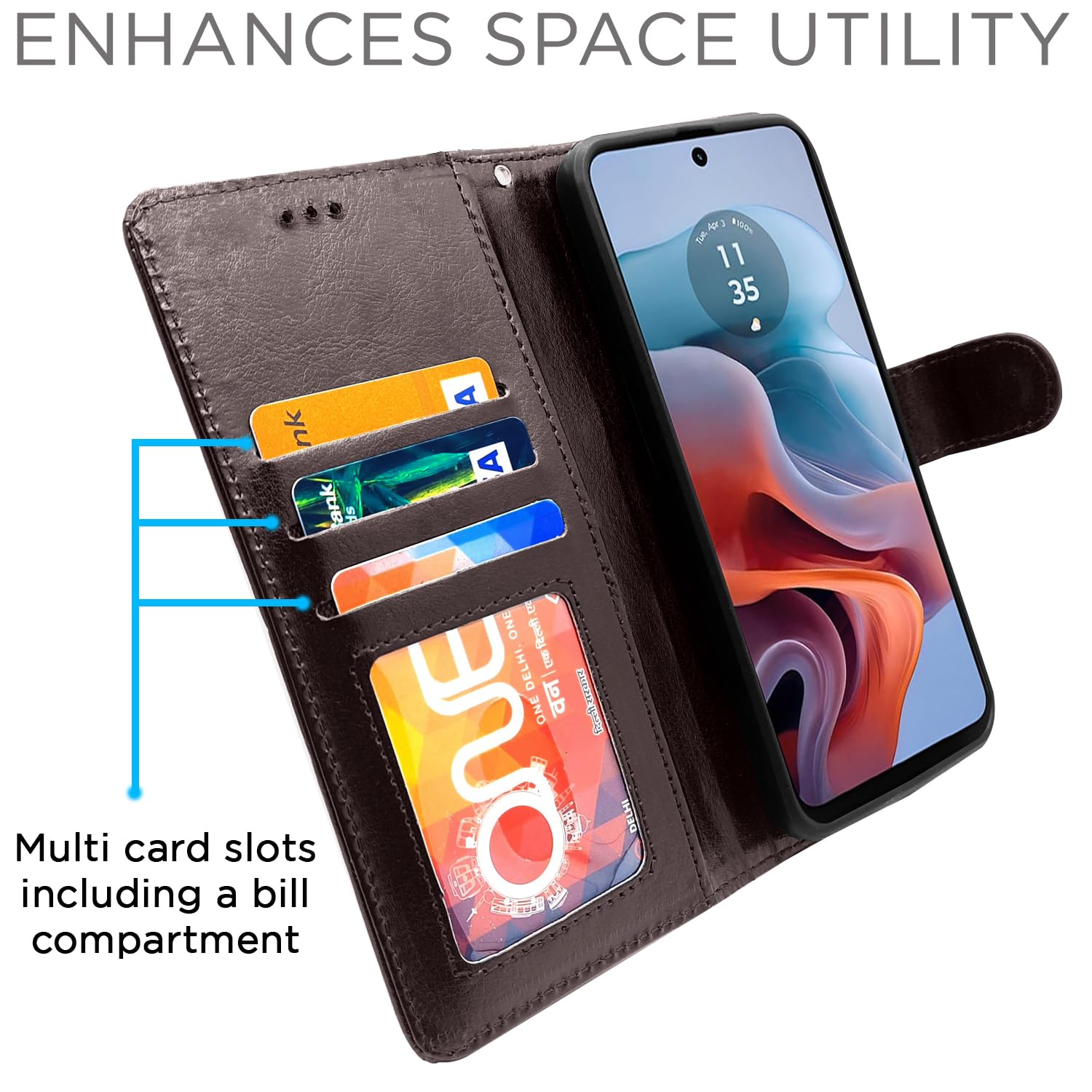 Pikkme coffee mobile flip cover for Moto G24 Power – photo 5