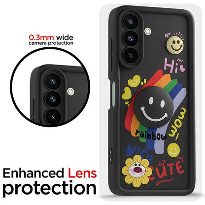 Pikkme black Smile Rainbow mobile back cover for Samsung A27/M47 5G – photo 5