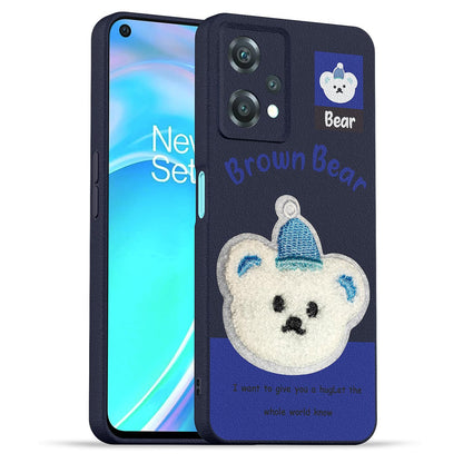 Pikkme blue Plush Patch phone cover for OnePlus Nord CE 2 Lite 5G