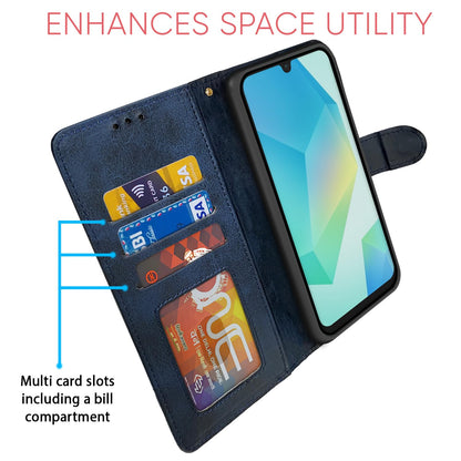 Pikkme Samsung A16 5G Magnetic navy & light blue wallet flip cover – photo 5