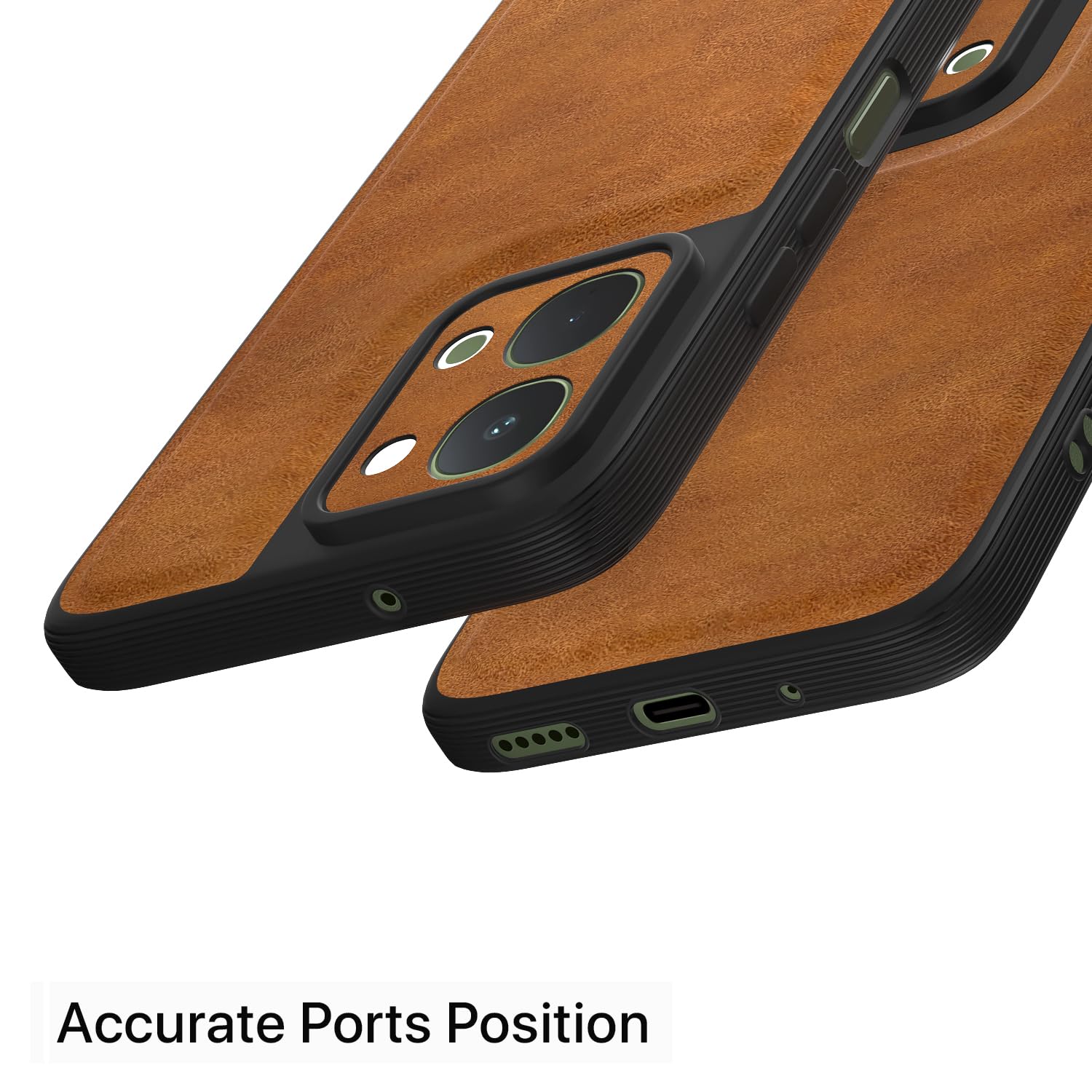 Pikkme Vivo T5x/Y51 Pro/iQOO Z11x 5G brown mobile back cover – photo 4