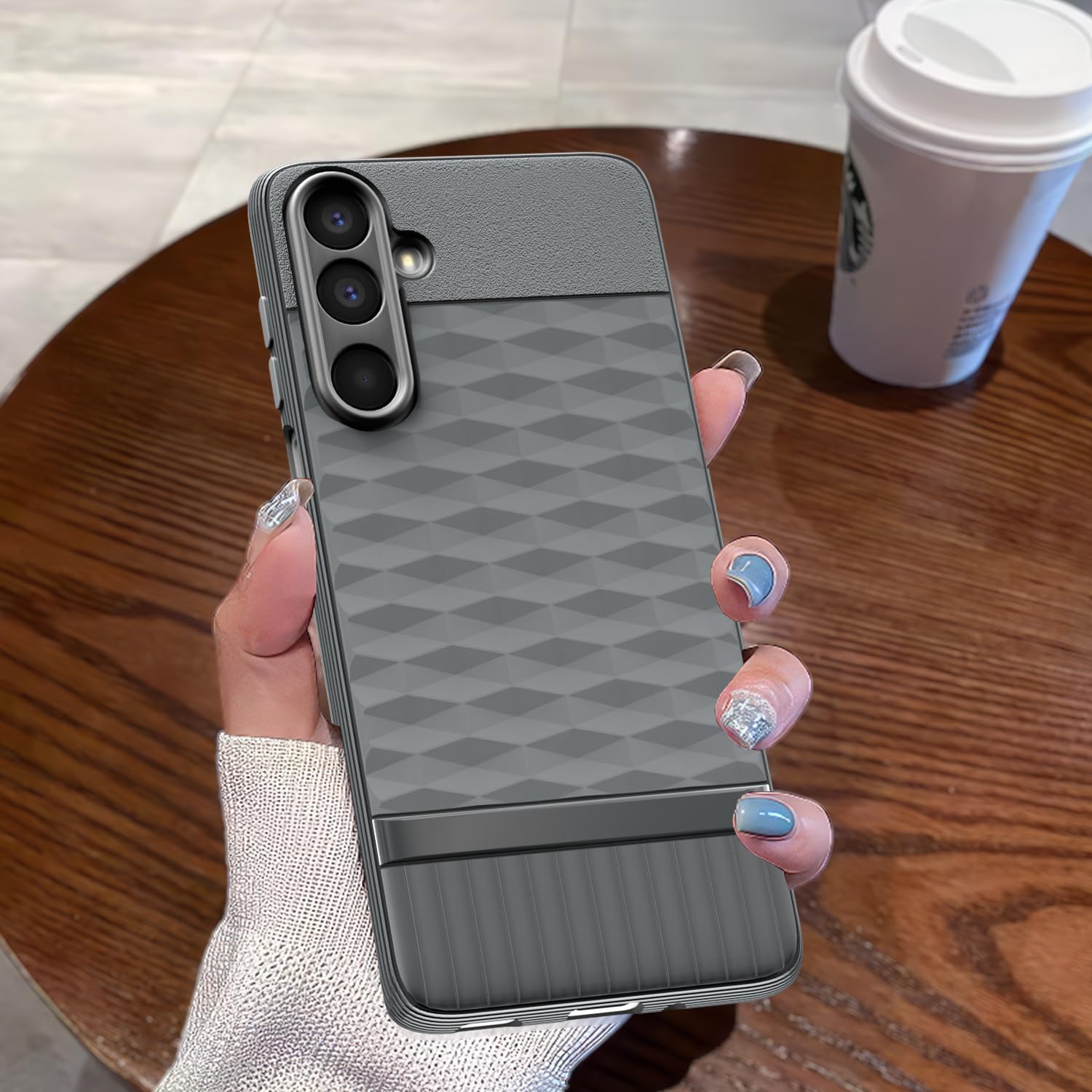 Pikkme Samsung Galaxy M16 5G Gencase Back cover (Grey)