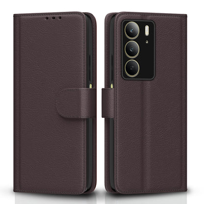 Pikkme Realme C75 Wallet coffee mobile flip cover