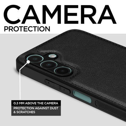 Pikkme Samsung Galaxy A16 5G Leatherback Back Case | Black
