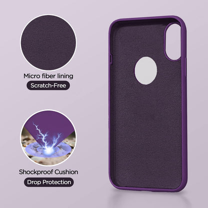 iPhone XR Soft Silicone phone cover in grape by Pikkme – photo 4