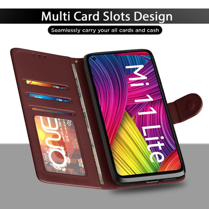 Pikkme Mi 11 Lite Vintage brown flip case – photo 5