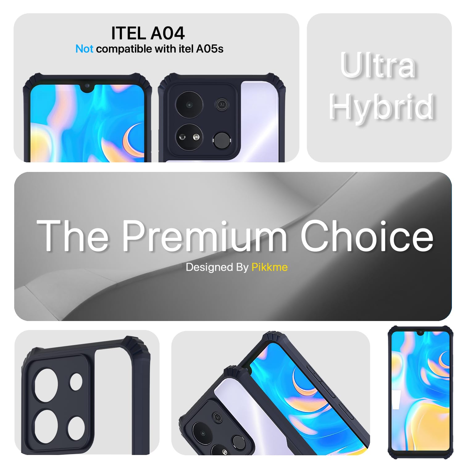 Itel A04 mobile cover in blue by Pikkme – photo 2