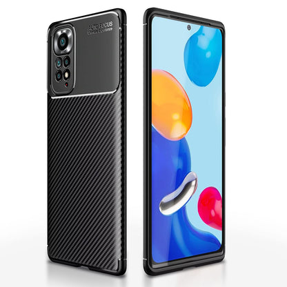 Redmi Note 11/Note 11s Carbon mobile cover in black by Pikkme
