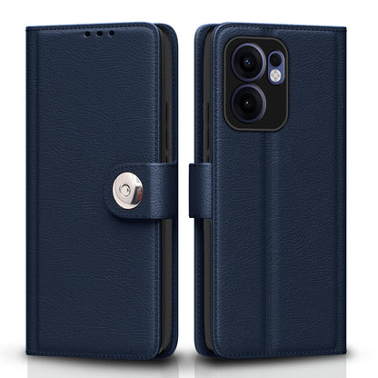 Oppo Reno 13F 5G Button flip case in blue by Pikkme