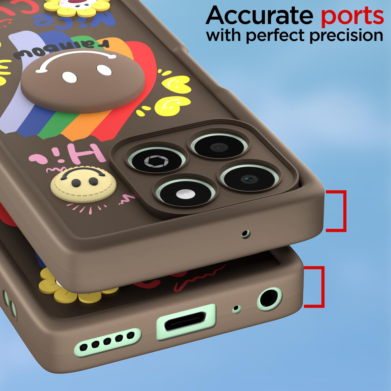 Brown Soft Silicone back cover for Honor X6b – Pikkme – photo 4