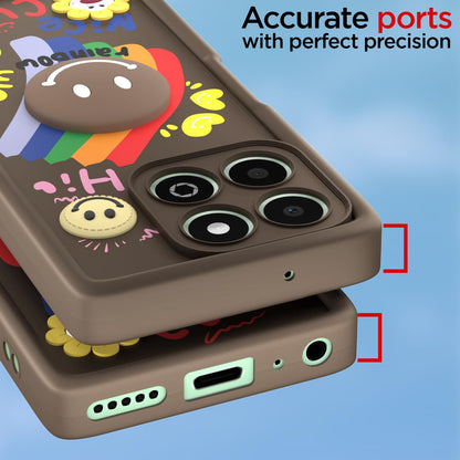 Brown Soft Silicone back cover for Honor X6b – Pikkme – photo 4