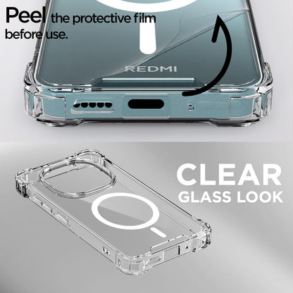 Redmi Note 15 5G MagSafe phone cover in transparent mag-safe by Pikkme – photo 3