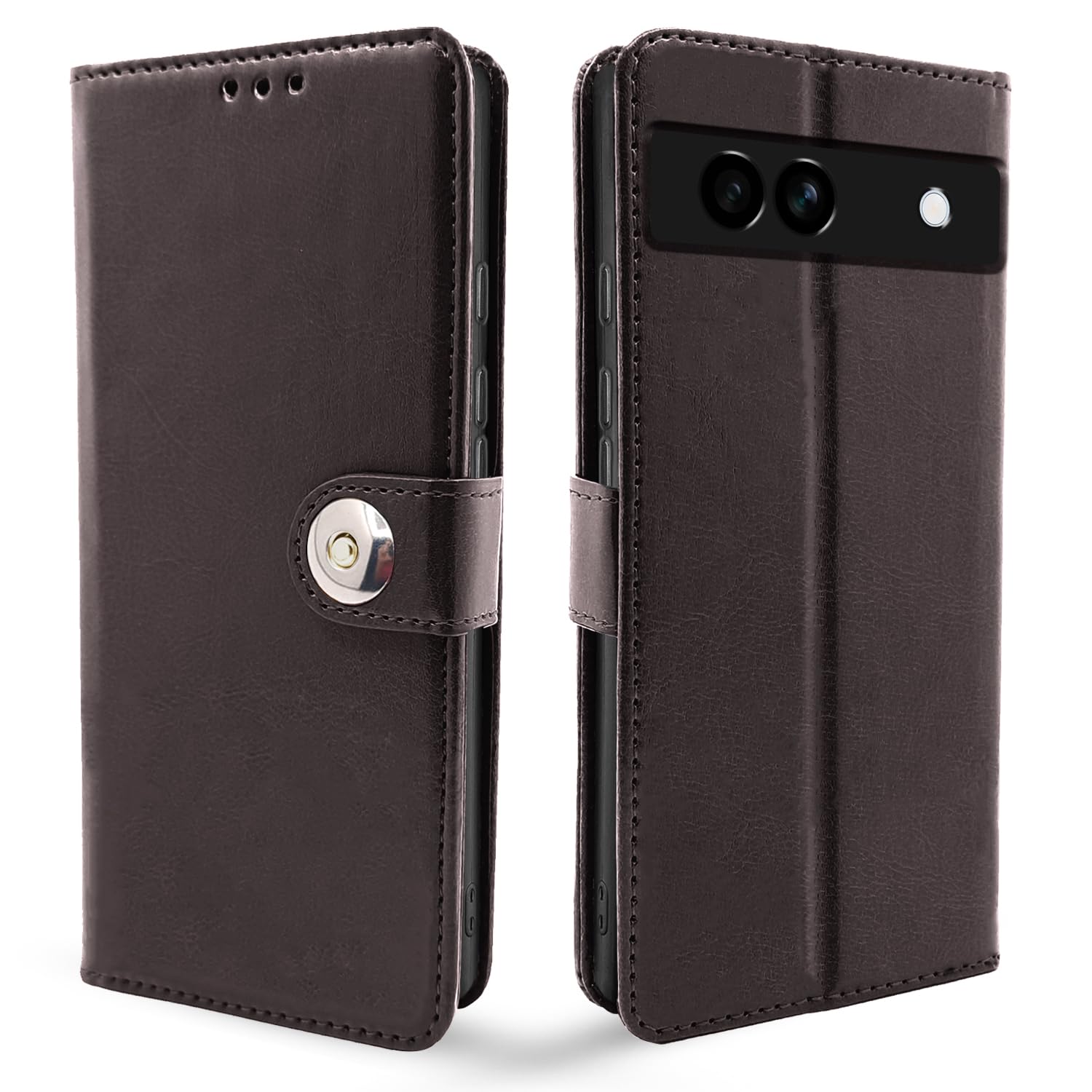 Pikkme coffee Button flip case for Google Pixel 7A