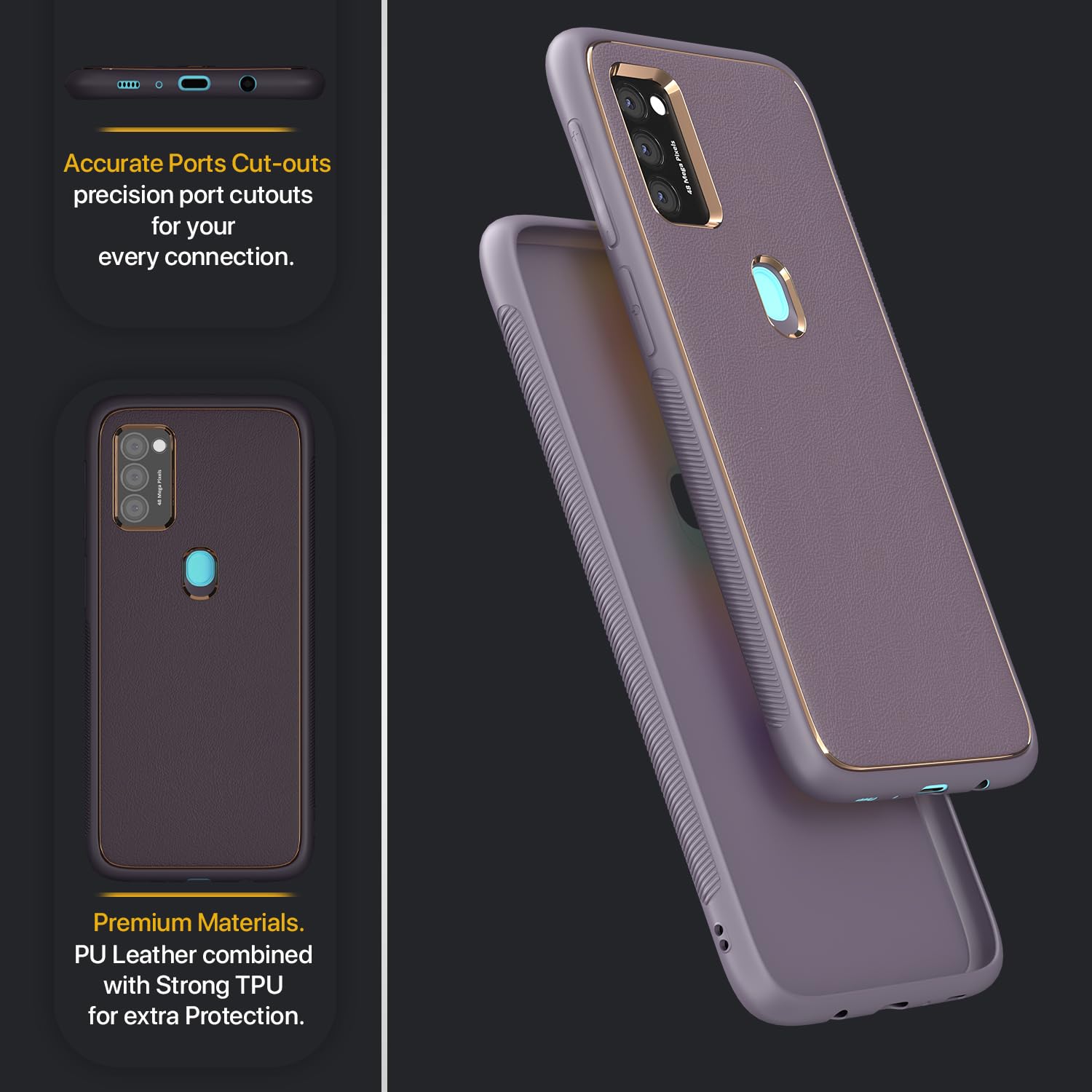Samsung M30s/M21/M21 2021 mobile cover in purple by Pikkme – photo 2
