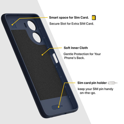 Pikkme Vivo Y16  Gencase Back Cover (Blue)