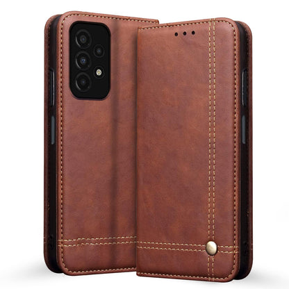 Pikkme brown Magnetic flip cover for Samsung A13 4G/A13 5G