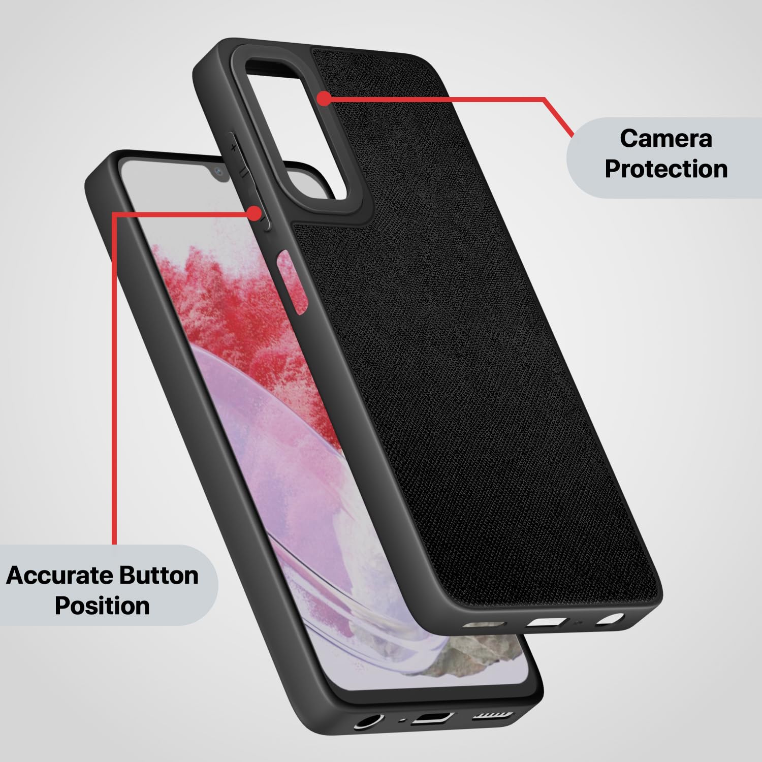 Pikkme Samsung M34/F34 5G Leatherback black phone cover – photo 3