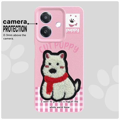 Pikkme Oppo A3x 5G/A3x 4G/A3 5G Plush Patch pink phone cover – photo 6
