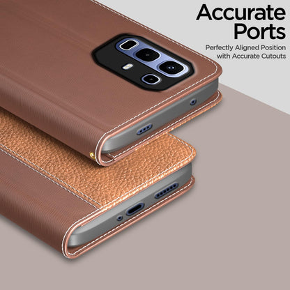 Pikkme tan wallet flip cover for Infinix Note 50s 5G – photo 2