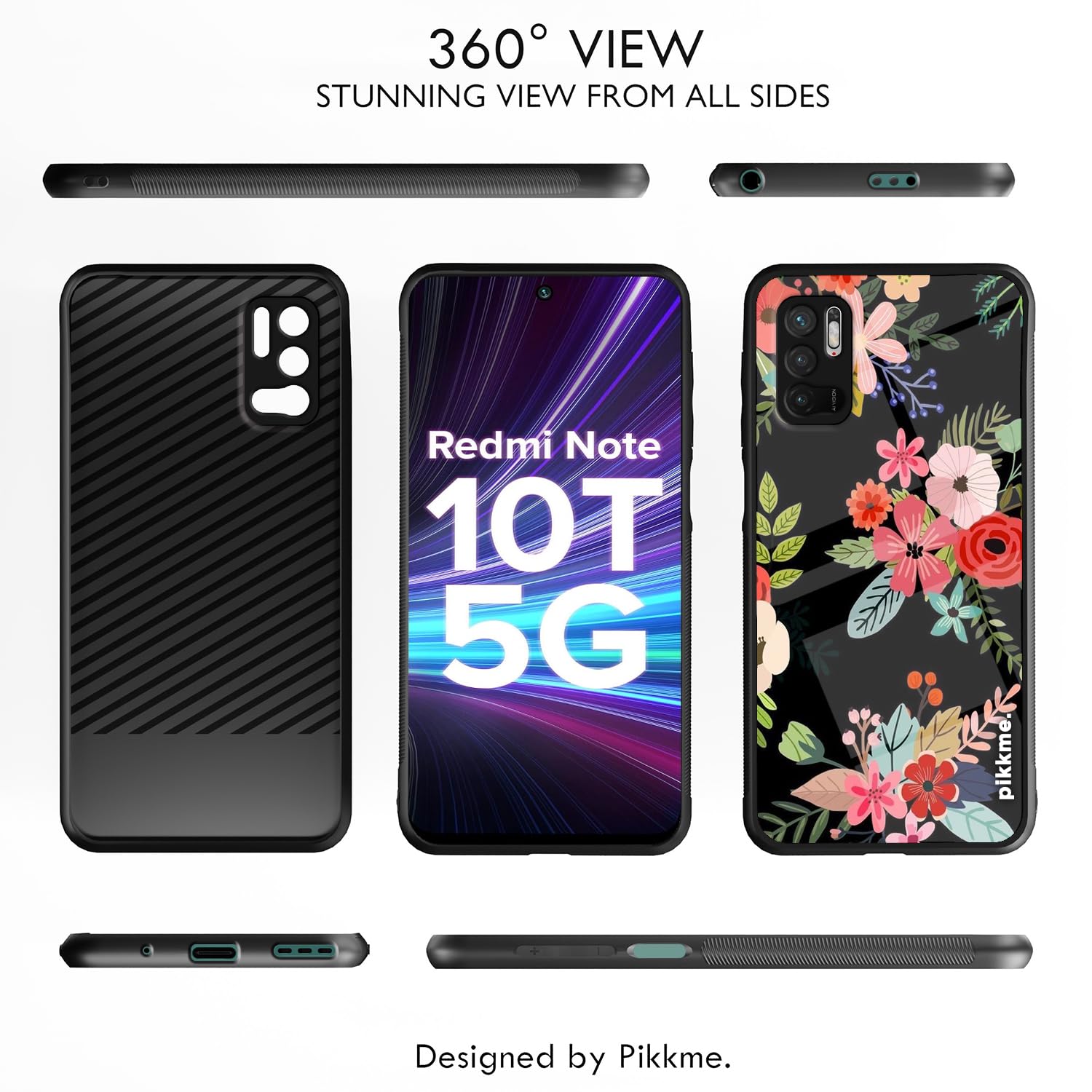 Pikkme Flower mobile cover for Redmi Note 10T/Poco M3 Pro 5G – photo 2