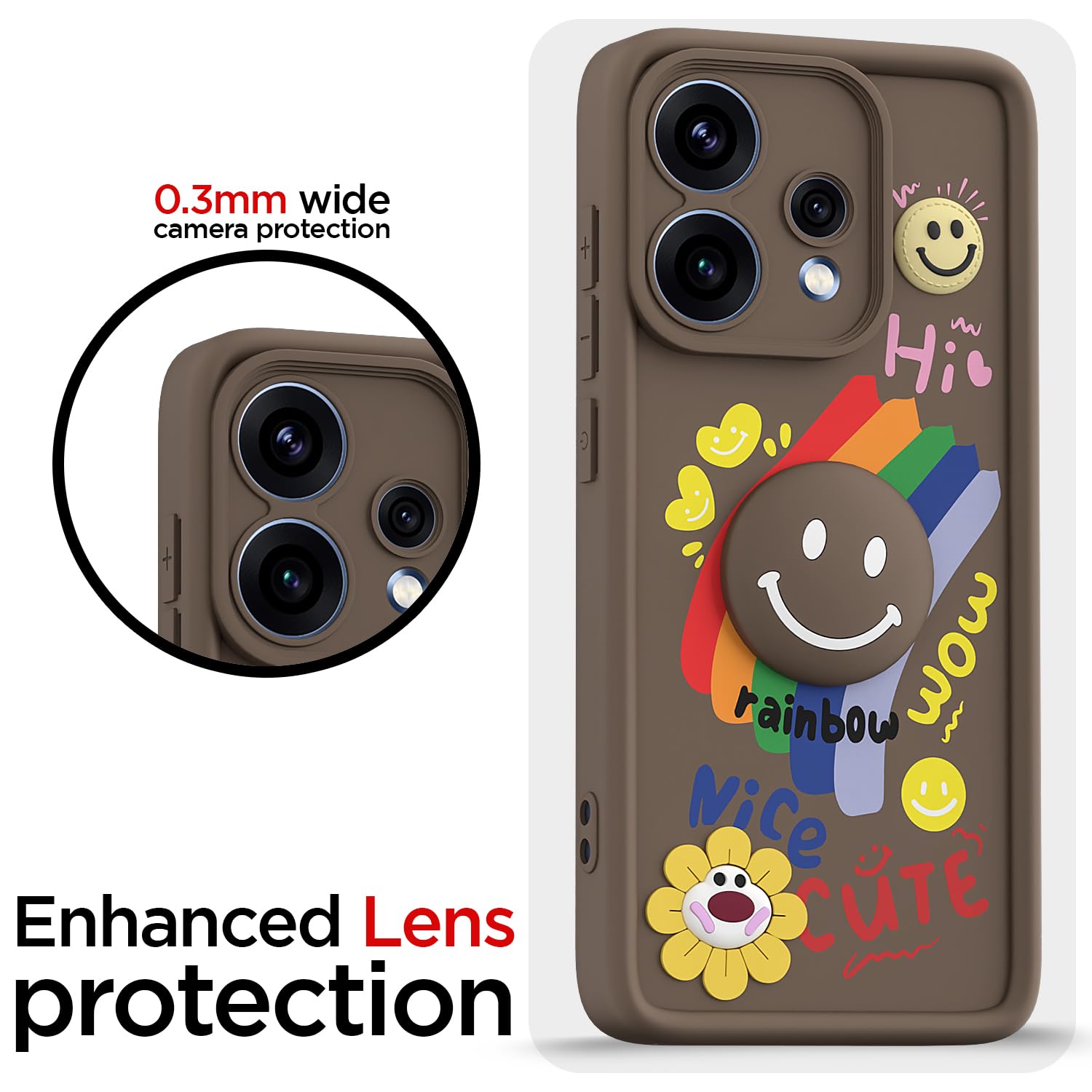 Brown mobile back cover for Oppo Reno 15F 5G – Pikkme – photo 5
