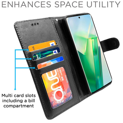 Pikkme black wallet flip cover for Vivo T2 Pro 5G – photo 5