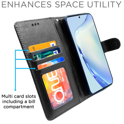 Pikkme Vivo V27/V27 Pro 5G Wallet black wallet flip cover – photo 3