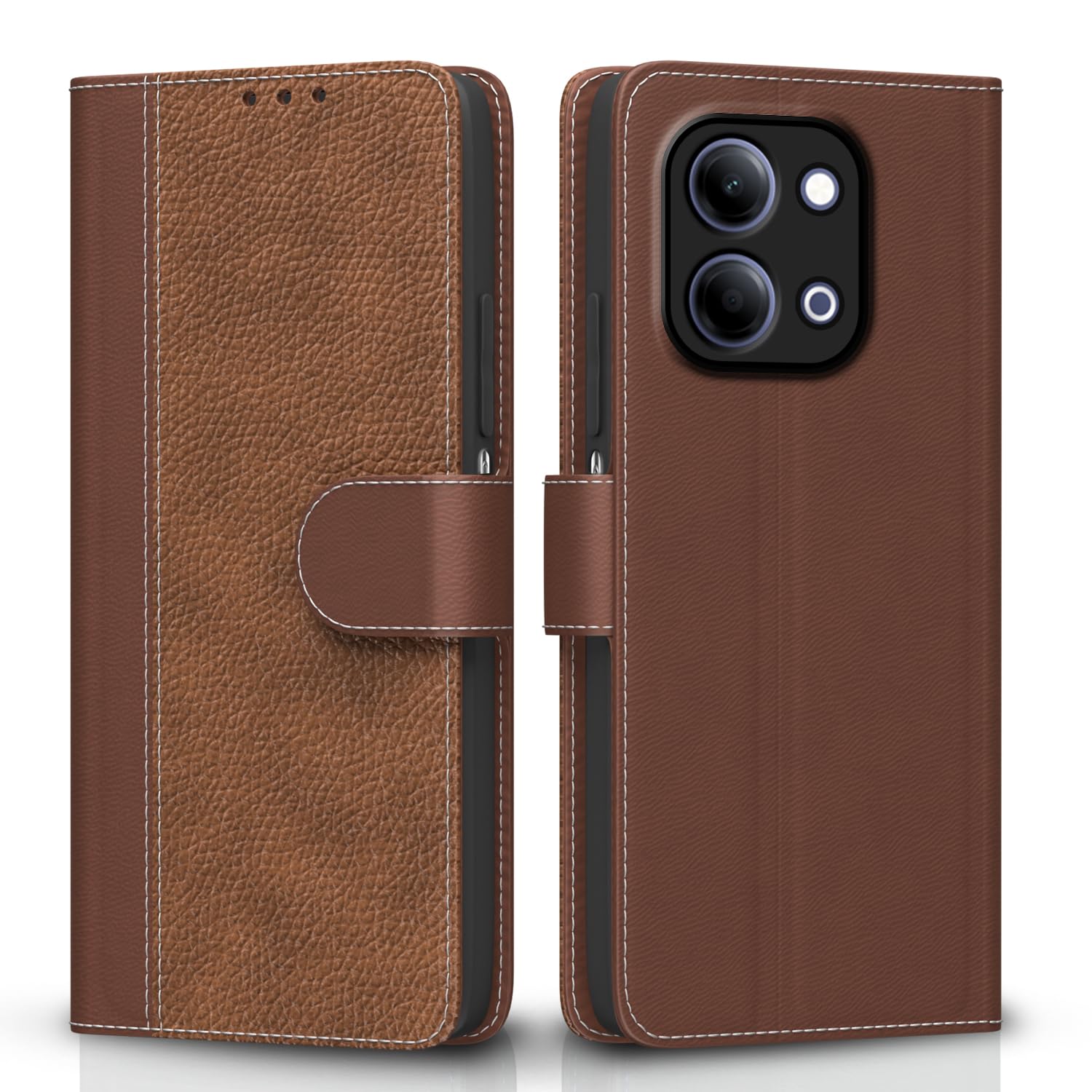Tan Wallet flip case for Vivo Y11/T5 Lite 5G – Pikkme