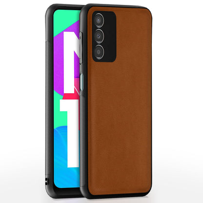 Pikkme camel Leather phone cover for Samsung M13 4G