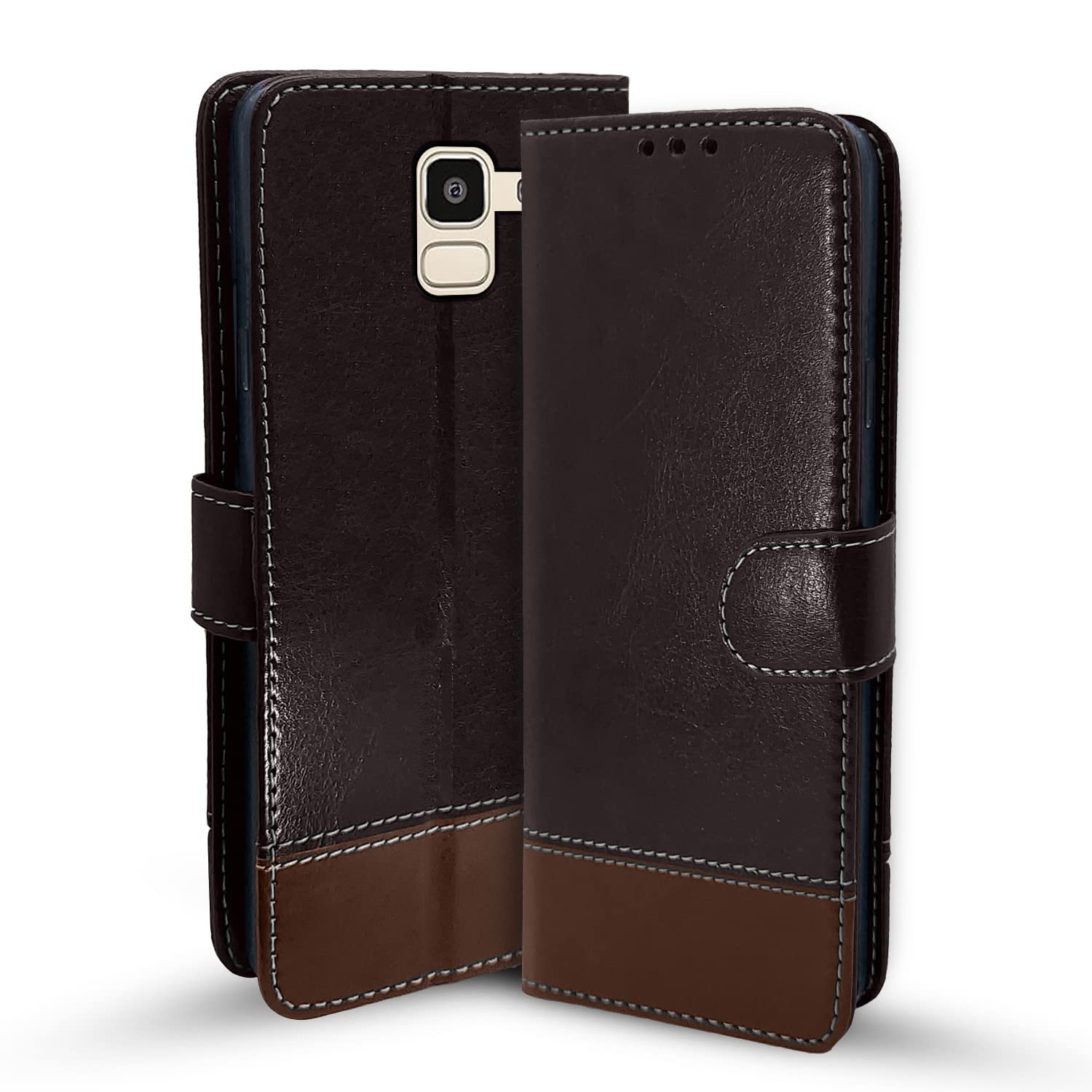 Coffee & brown flip case for Samsung J6 2018 – Pikkme