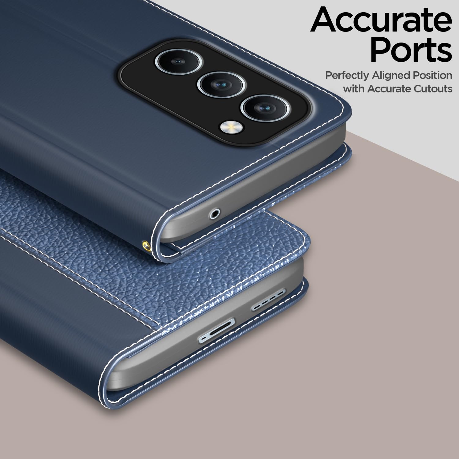 Realme P4 Lite/C83 5G Wallet flip cover in blue by Pikkme – photo 2