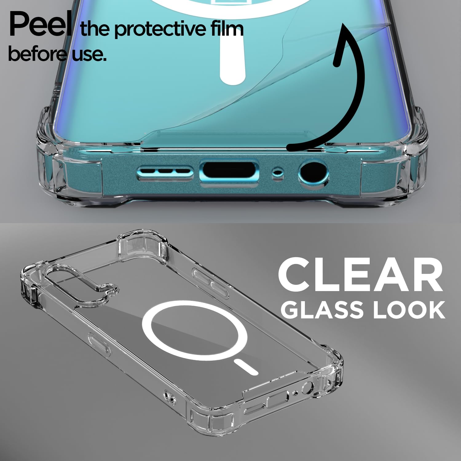 Transparent mag-safe mobile back cover for OnePlus Nord CE 5G – Pikkme – photo 3