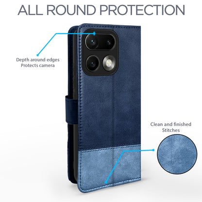 Navy & light blue Magnetic flip cover for Realme 16 Pro Plus 5G – Pikkme – photo 4