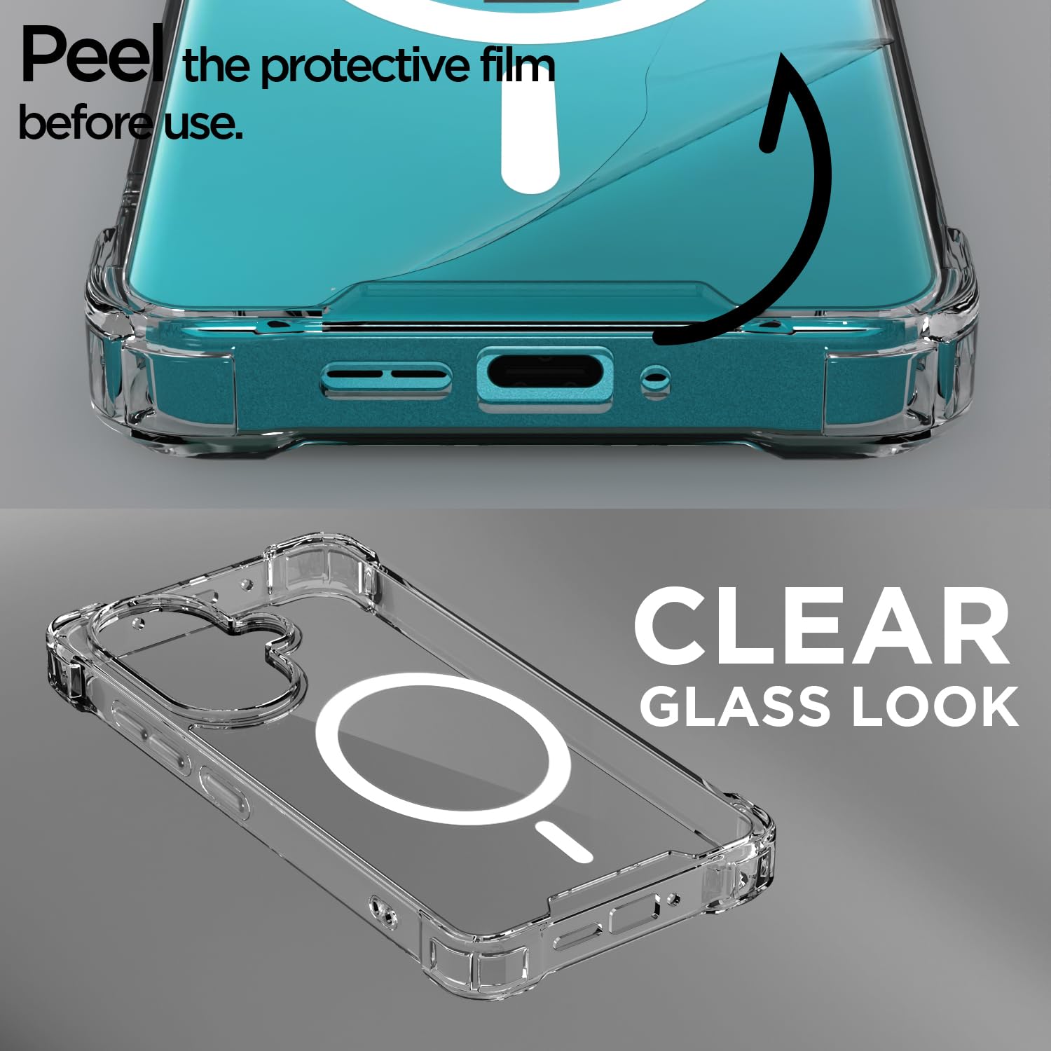 OnePlus Nord CE 3 5G MagSafe mobile back cover in transparent mag-safe by Pikkme – photo 3