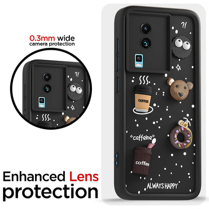 Black Silicone mobile cover for iQOO Neo 7/Neo 7 Pro 5G – Pikkme – photo 5