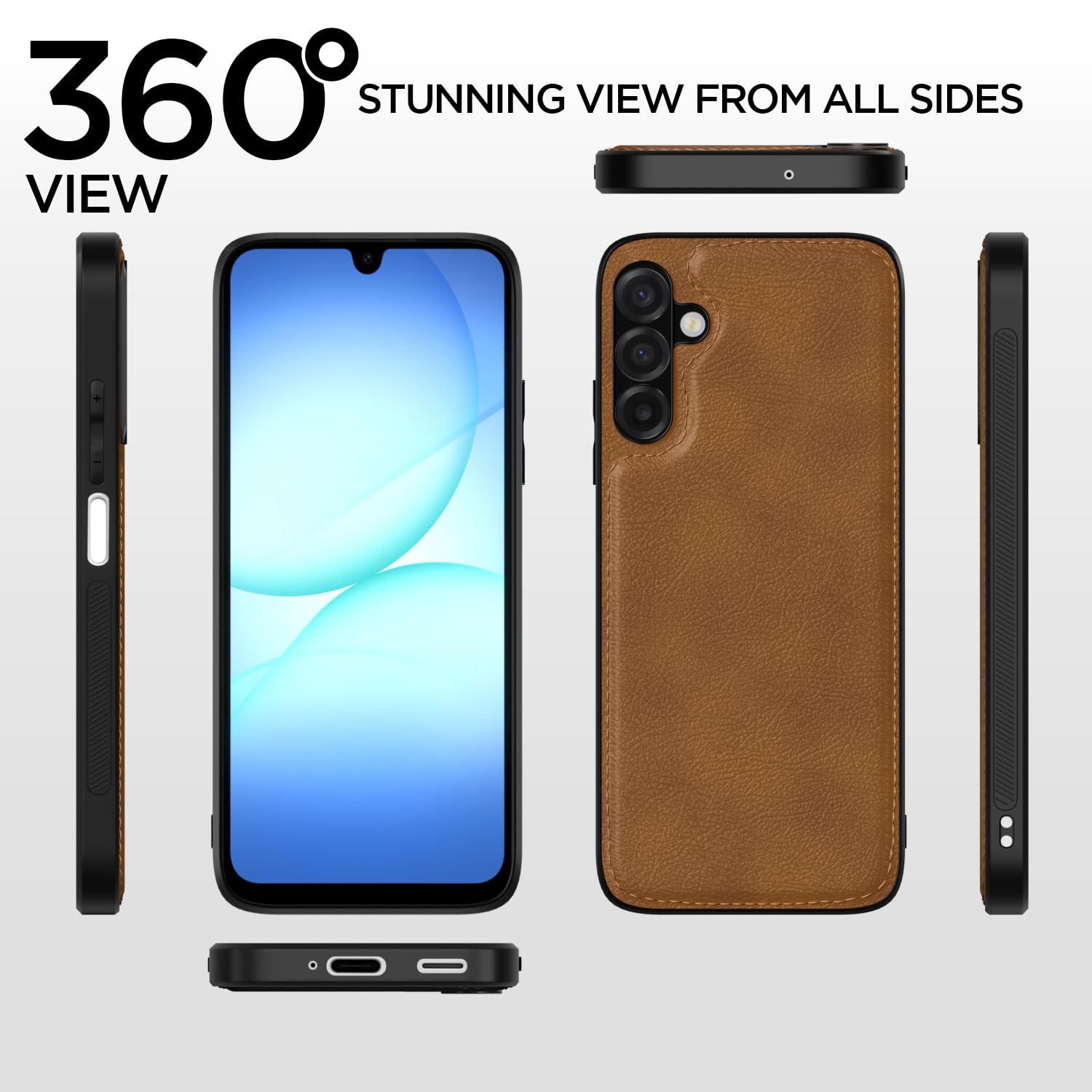 Pikkme Samsung M17/A17/F17 5G brown mobile back cover – photo 4