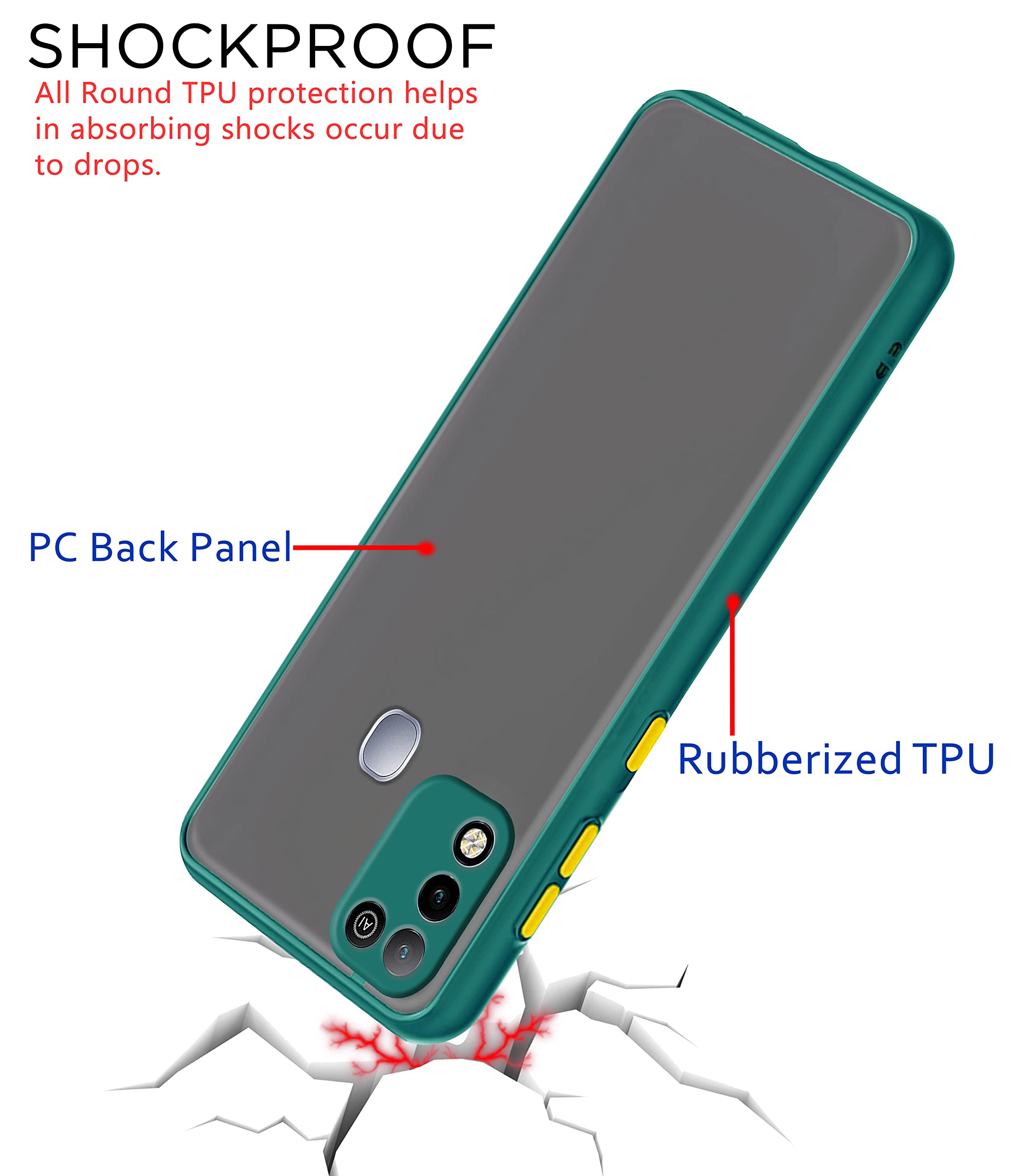 Pikkme green back cover for Infinix Hot 10 Play – photo 4