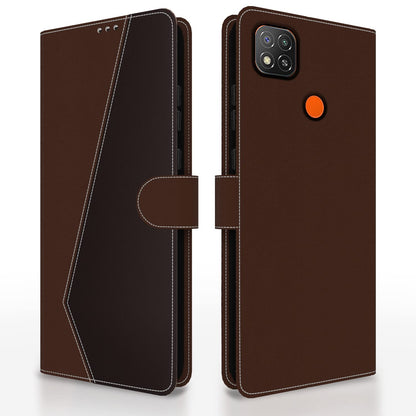 Pikkme brown & coffee flip case for Redmi 9/9C/10A/10A Sport/Poco C31