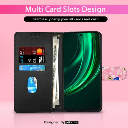 Realme 13 Plus 5G/P1 flip case in pink flower by Pikkme – photo 2
