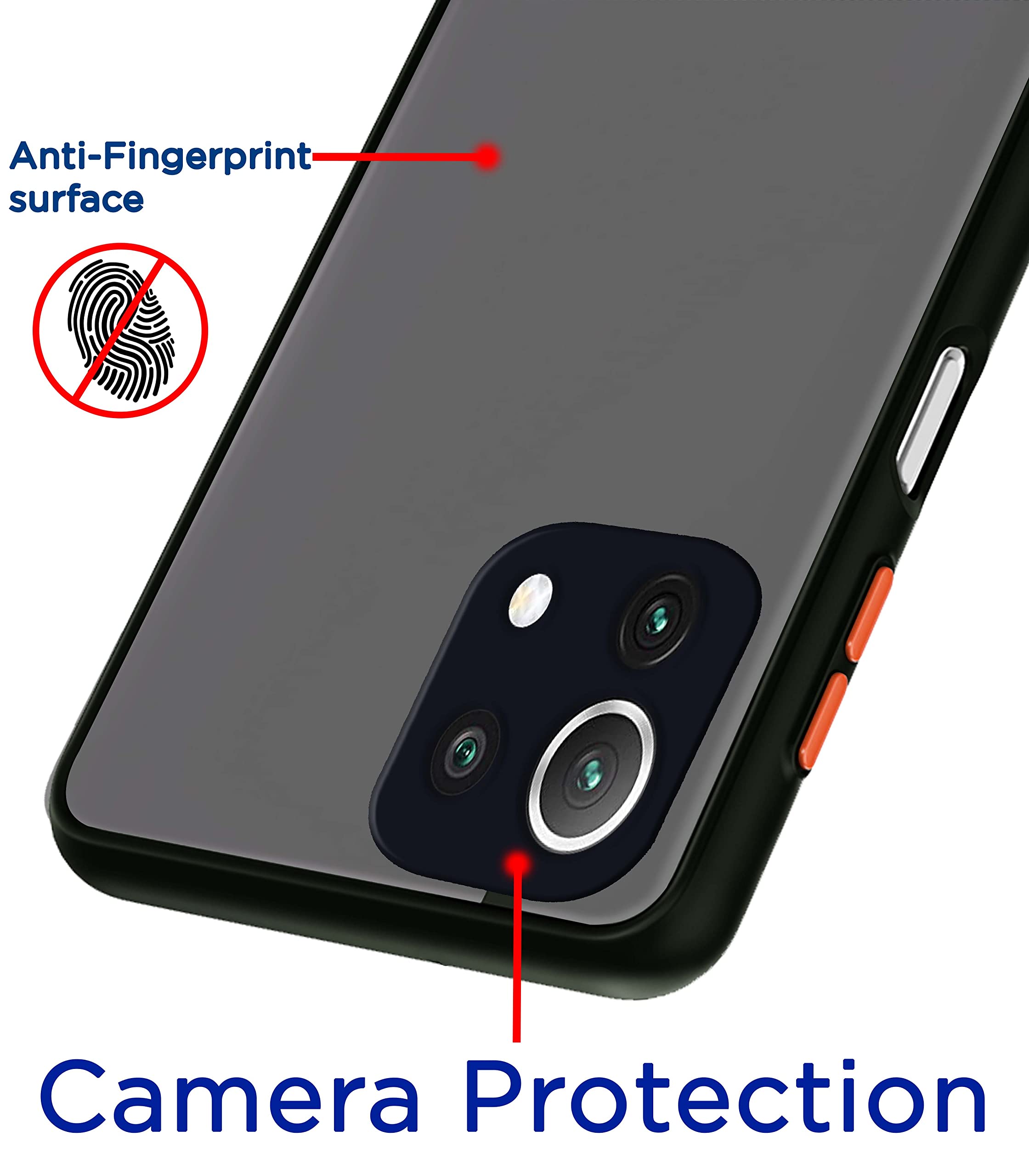 Pikkme black back cover for Mi 11 Lite – photo 2