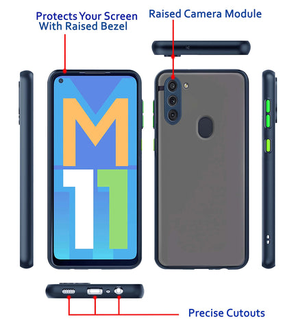 Blue Matte back cover for Samsung M11 – Pikkme – photo 3