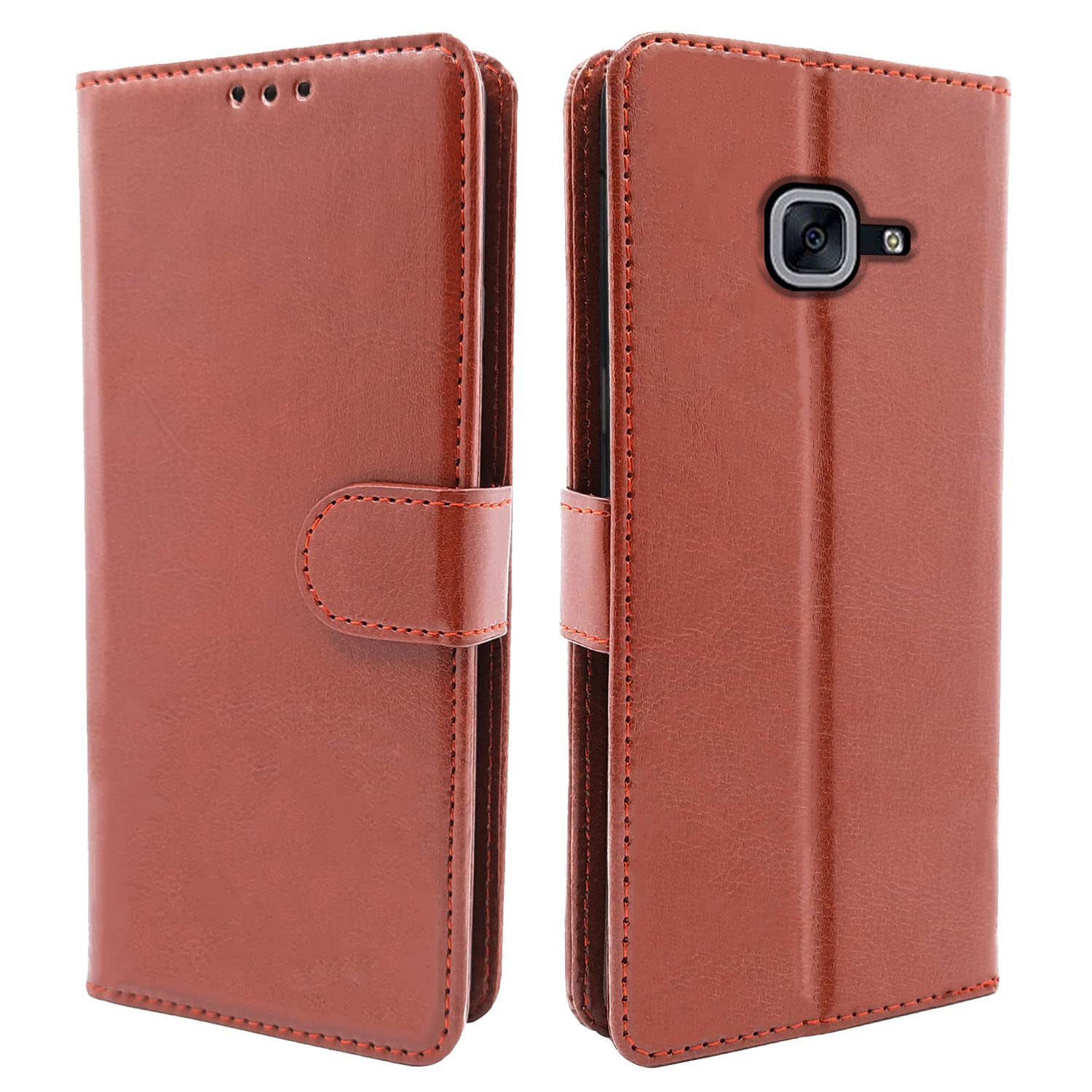 Pikkme Samsung Galaxy J7 Max Vintage Flip Cover  | Brown