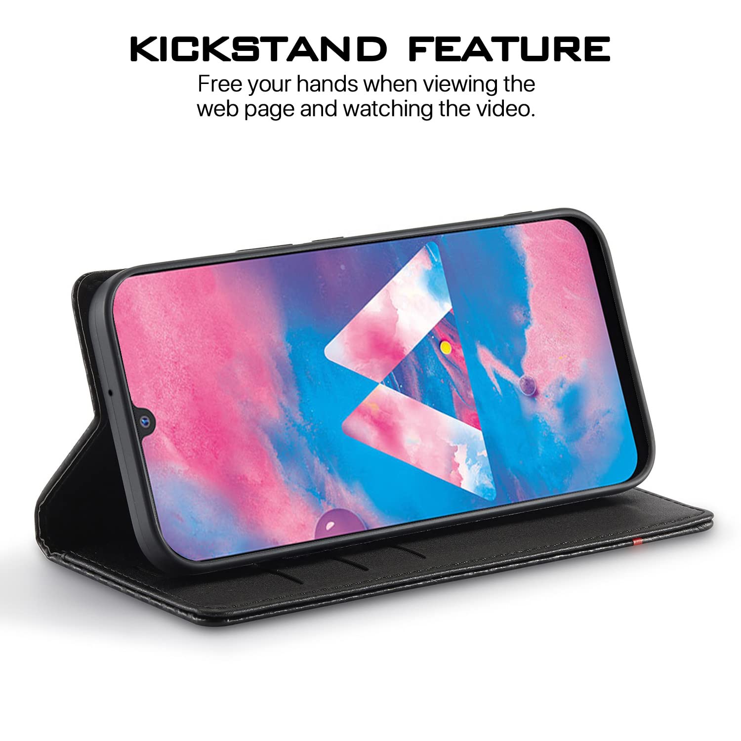 Pikkme Samsung M30 Wallet black wallet flip cover – photo 5