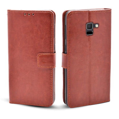 Pikkme brown flip case for Samsung J7 2018