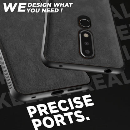 Pikkme grey Leather mobile cover for Nokia 6.1 Plus – photo 4