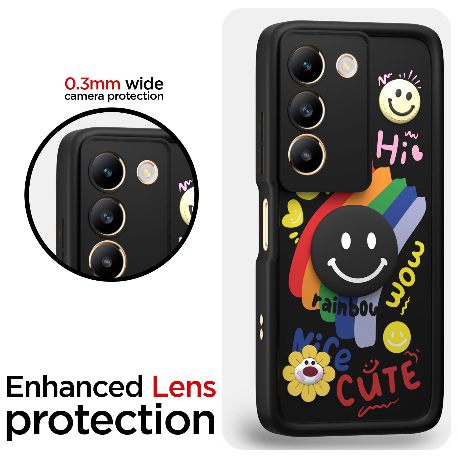 Pikkme Vivo Y200e/T3 5G black mobile back cover – photo 5