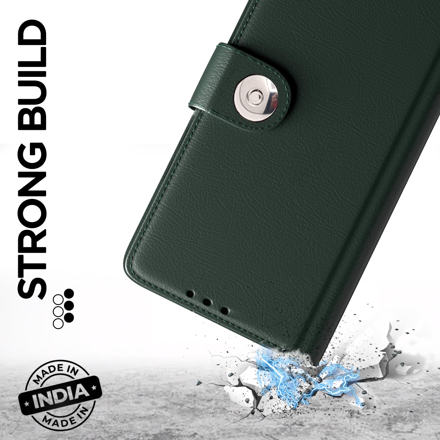 Pikkme Vivo V40e/iQOO Z9s 5G green flip cover – photo 7