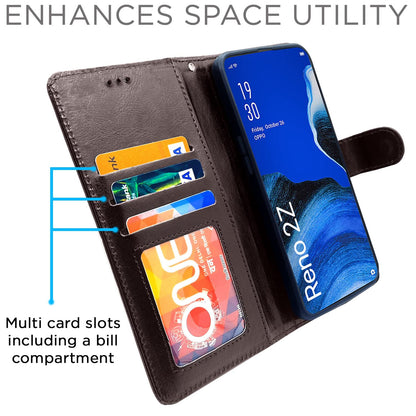 Coffee Wallet mobile flip cover for Reno 2Z/2F – Pikkme – photo 4