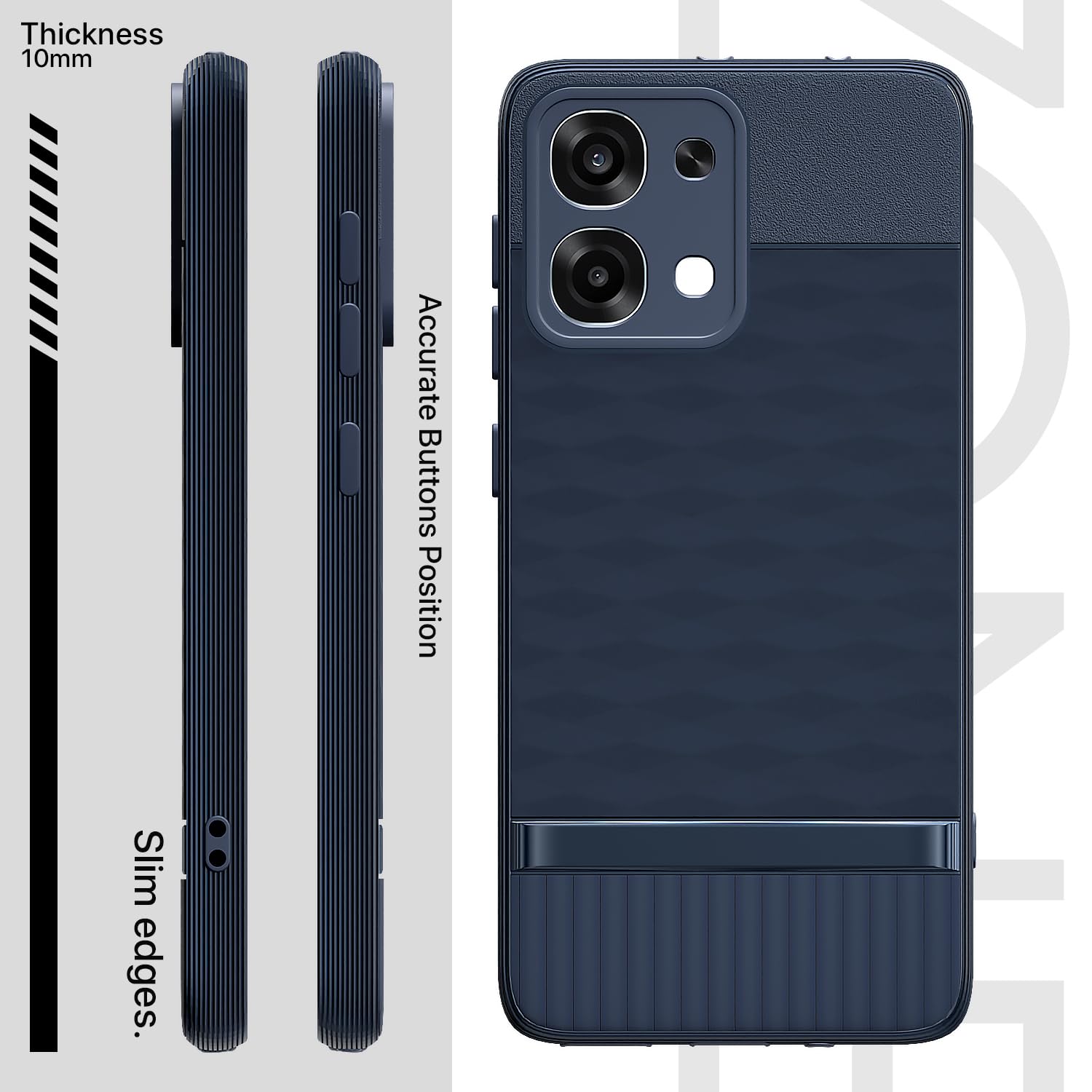 Blue Silicone phone cover for Oppo F31/F33 5G – Pikkme – photo 3