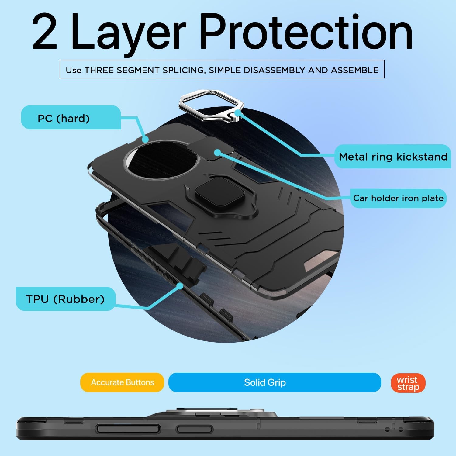 Pikkme Realme 11 Pro/Pro Plus 5G black phone cover – photo 2